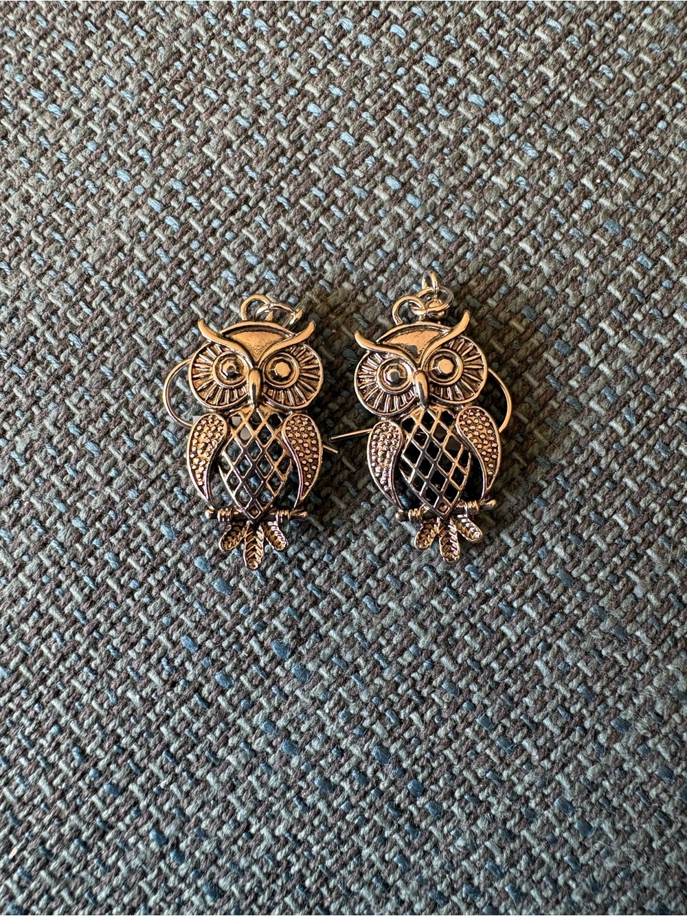Owl Drop Earrings in Antique Gold/silver - Women Jewelry
